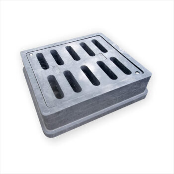 Дождеприёмник прямоугольный с замком чёрный В125 – в Политеп