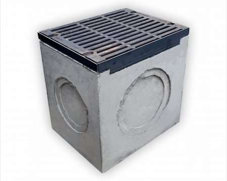 Дождеприёмник бетонный 50.64.65 с чугунной решёткой класса D, E